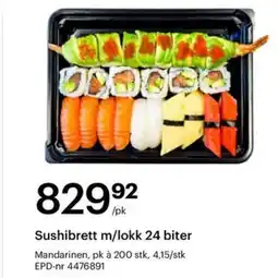 Storcash Sushibrett m/lokk 24 biter tilbud