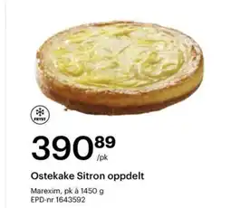 Storcash Ostekake Sitron oppdelt tilbud