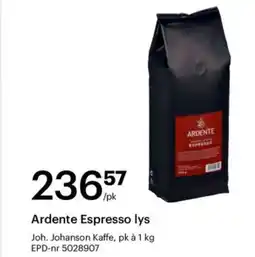 Storcash Ardente Espresso lys tilbud