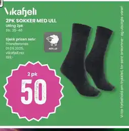 Sport Outlet 2pk sokker med ull tilbud
