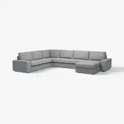 IKEA Kivik Hjørnesofa, 6-seters med sjeselong, Tibbleby beige/grå tilbud