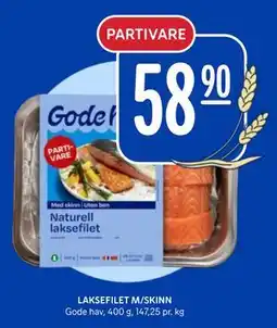 Rema 1000 LAKSEFILET M/SKINN, NOK 58.9 tilbud
