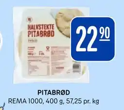 Rema 1000 PITABRØD, NOK 22.9 tilbud