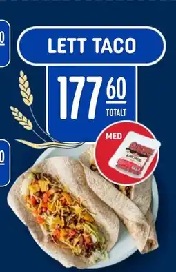 Rema 1000 LETT TACO, NOK 177.6 tilbud