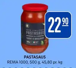Rema 1000 PASTASAUS, NOK 22.9 tilbud