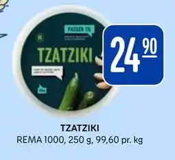 Rema 1000 TZATZIKI, NOK 24.9 tilbud