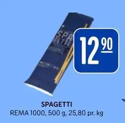 Rema 1000 SPAGETTI, NOK 12.9 tilbud