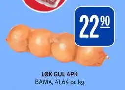 Rema 1000 LØK GUL 4PK, NOK 22.9 tilbud