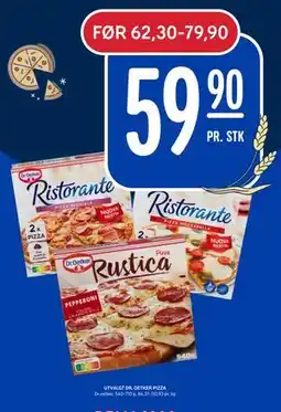 Rema 1000 UTVALGT DR. OETKER PIZZA, NOK 59.9 tilbud