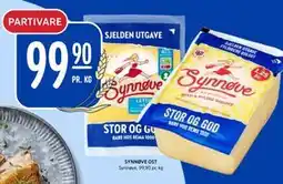 Rema 1000 SYNNØVE OST, NOK 99.9 tilbud