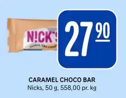 Rema 1000 CARAMEL CHOCO BAR, NOK 27.9 tilbud