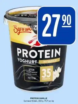 Rema 1000 PROTEIN VANILJE, NOK 27.9 tilbud