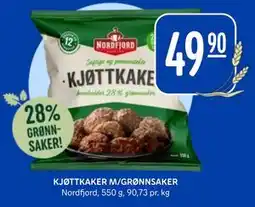 Rema 1000 KJØTTKAKER M/GRØNNSAKER, NOK 49.9 tilbud