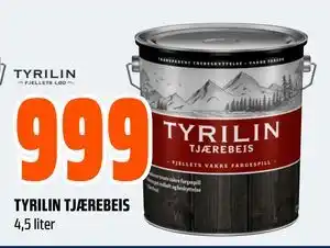 Obs Bygg TYRILIN TJÆREBEIS, NOK 999 tilbud