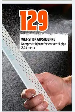 Obs Bygg WET-STICK GIPSHJØRNE, NOK 129 tilbud