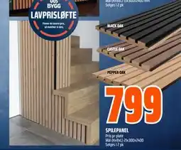 Obs Bygg SPILEPANEL, NOK 799 tilbud