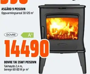 Obs Bygg DOVRE TAI 35WT PEISOVN, NOK 14490 tilbud