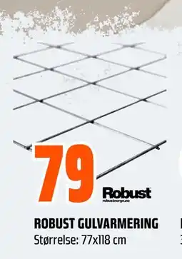 Obs Bygg ROBUST GULVARMERING, NOK 79 tilbud