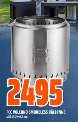 Obs Bygg FCC VOLCANO SMOKELESS BÅLTØNNE, NOK 2495 tilbud