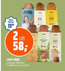 Obs Bygg COOP BRØD, NOK 58 tilbud