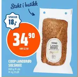 Obs Bygg COOP LANDBRØD SOLSIKKE, NOK 34.9 tilbud