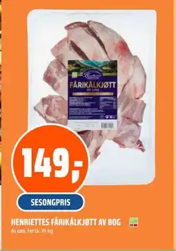Obs Bygg HENRIETTES FÅRIKÅLKJØTT AV BOG, NOK 149 tilbud