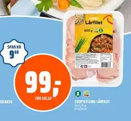 Obs Bygg COOP KYLLING LÅRFILET, NOK 99 tilbud