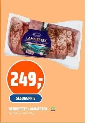 Obs Bygg HENRIETTES LAMMESTEK, NOK 249 tilbud