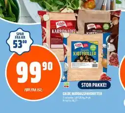 Obs Bygg GILDE MIDDAGSFAVORITTER, NOK 99.9 tilbud