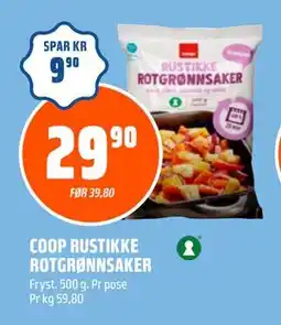 Obs Bygg COOP RUSTIKKE ROTGRØNNSAKER, NOK 29.9 tilbud