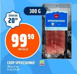 Obs Bygg COOP SPEKESKINKE, NOK 99.9 tilbud