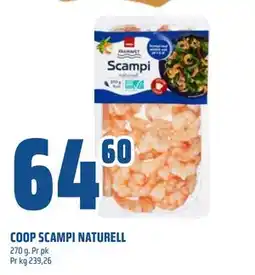 Obs Bygg COOP SCAMPI NATURELL, NOK 64.6 tilbud