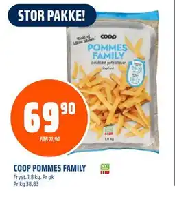 Obs Bygg COOP POMMES FAMILY, NOK 69.9 tilbud