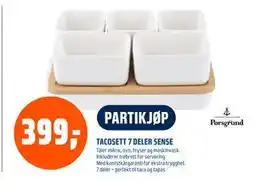 Obs Bygg TACOSETT 7 DELER SENSE, NOK 399 tilbud