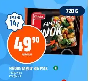 Obs Bygg FINDUS FAMILY BIG PACK, NOK 49.9 tilbud