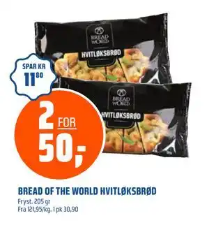 Obs Bygg BREAD OF THE WORLD HVITLØKSBRØD, NOK 50 tilbud