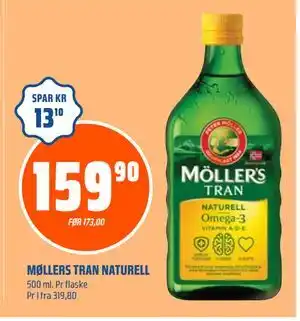 Obs Bygg MØLLERS TRAN NATURELL, NOK 159.9 tilbud