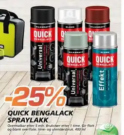 Coop Byggmix QUICK BENGALACK SPRAYLAKK tilbud