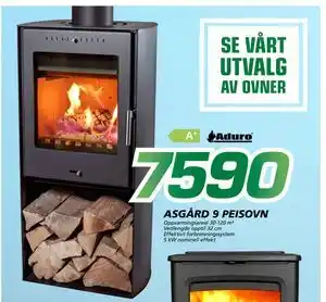 Coop Byggmix ASGÅRD 9 PEISOVN, NOK 7590 tilbud