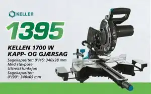Coop Byggmix KELLEN 1700 W KAPP- OG GJÆRSAG, NOK 1395 tilbud