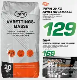 Coop Byggmix INFRA 20 KG AVRETTINGSMASSE, NOK 129 tilbud