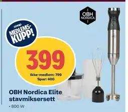 Coop Obs OBH Nordica Elite stavmiksersett, NOK 799, Medlemspris tilbud