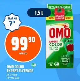 Coop Obs OMO COLOR EXPERT FLYTENDE, NOK 99.9 tilbud