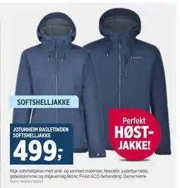 Sport 1 JOTUNHEIM RASLETINDEN SOFTSHELLJAKKE, NOK 499 tilbud