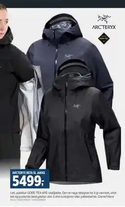 Sport 1 ARCTERYX BETA SL JAKKE, NOK 5499 tilbud