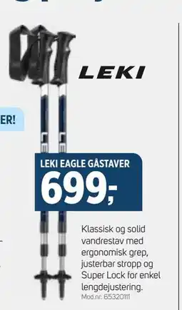 Sport 1 LEKI EAGLE GÅSTAVER, NOK 699 tilbud
