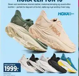 Sport 1 HOKA CLIFTON 10, NOK 1999 tilbud