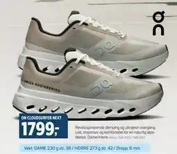 Sport 1 ON CLOUDSURFER NEXT, NOK 1799 tilbud
