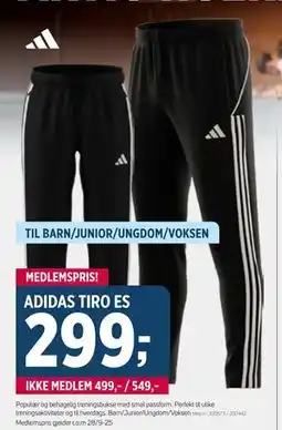 Sport 1 ADIDAS TIRO ES, Medlemspris tilbud