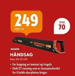 Byggmakker HÅNDSAG, NOK 249 tilbud